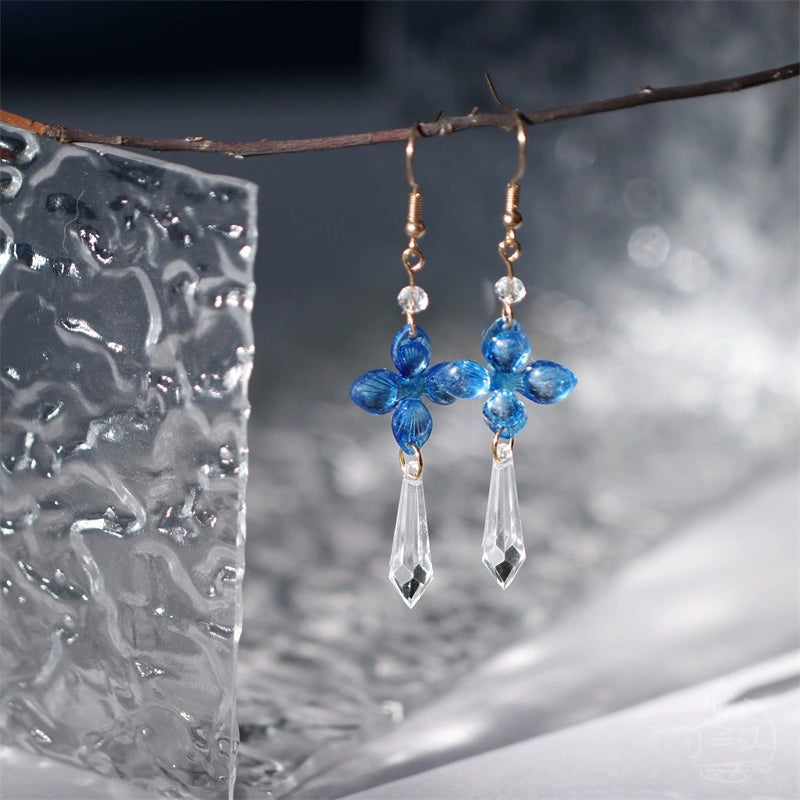 Water Resin Chinese Style Earrings