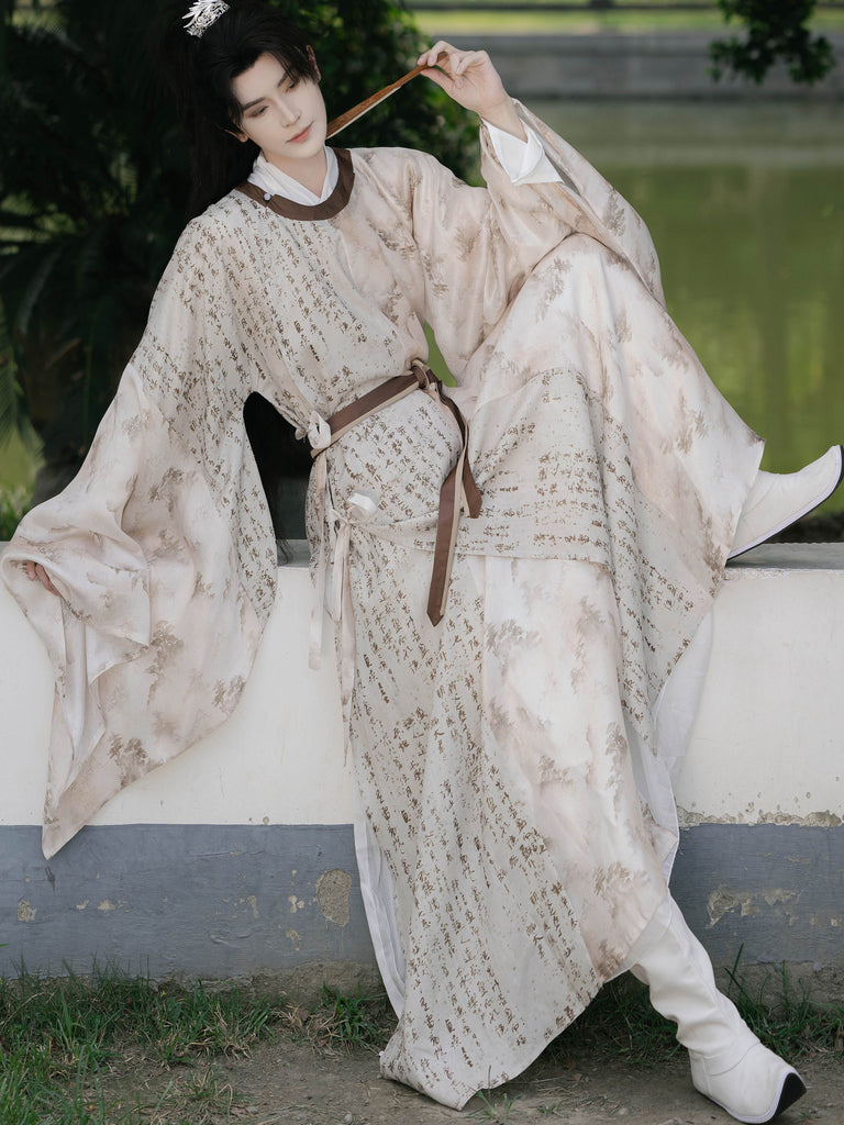 Round Collared Robe Song Dynasty Round Collar Robe - Yanchi 砚池 – Hanfu Story