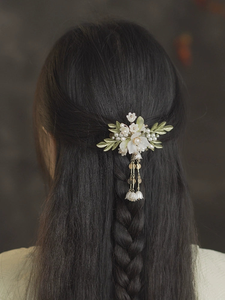 Back Hair Pin: One-leaf Lily