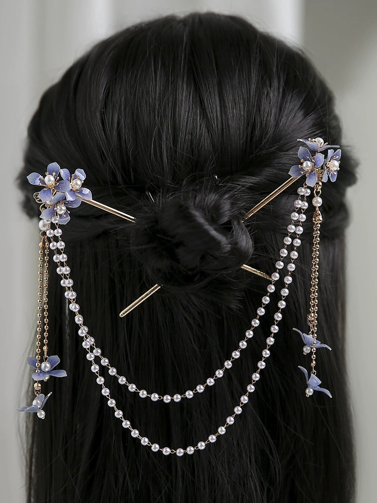 Back Hair Pin: Hydrangea