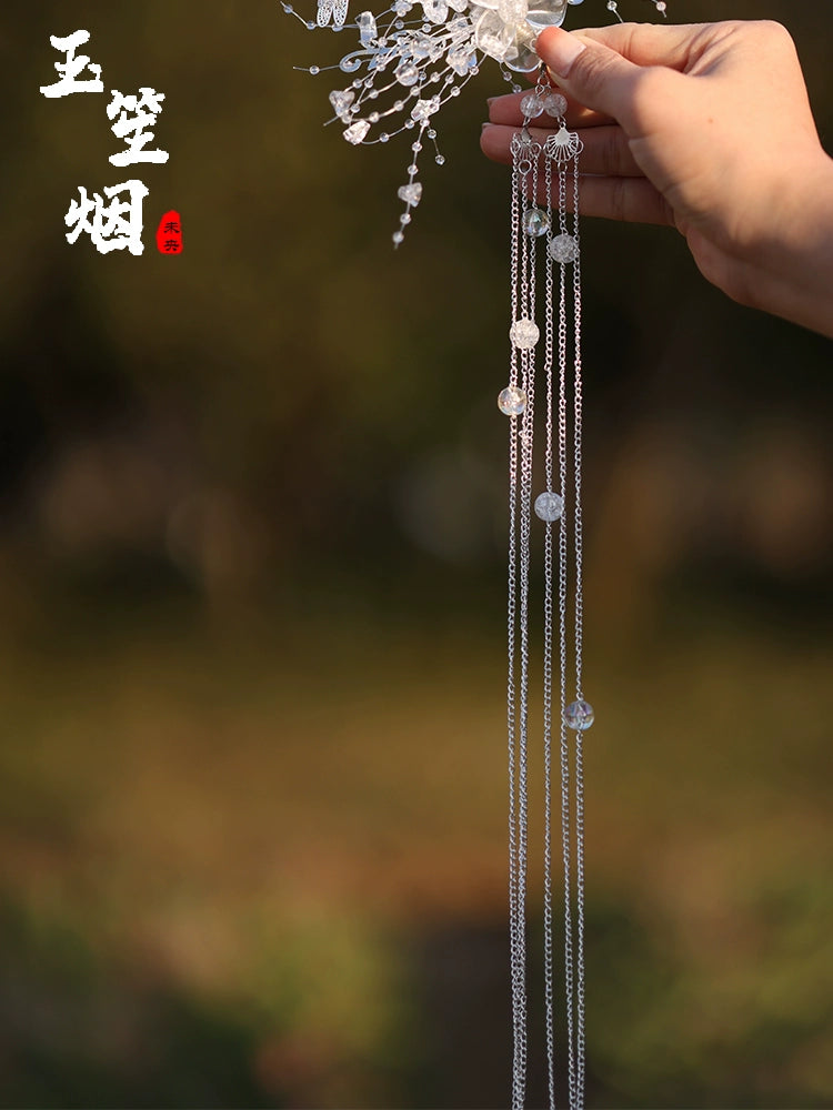 Hanfu Hair Accessories Set: Snowy