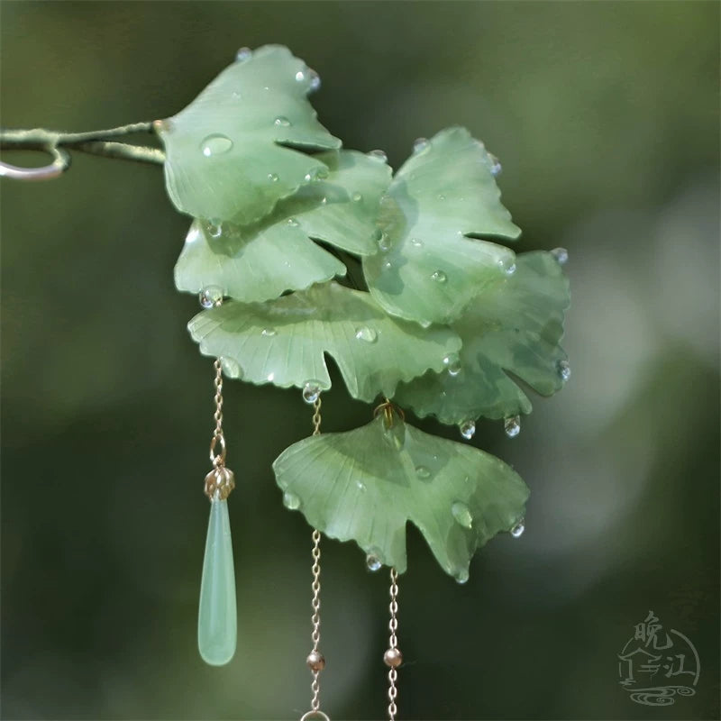 Ginkgo Leaves Hair Stick | Ancient Chinese Hair Accessory – Hanfu Story