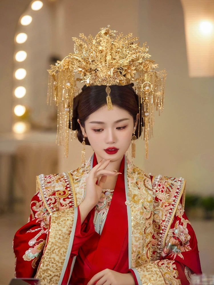 Chinese Wedding Hair Accessories: Celestial