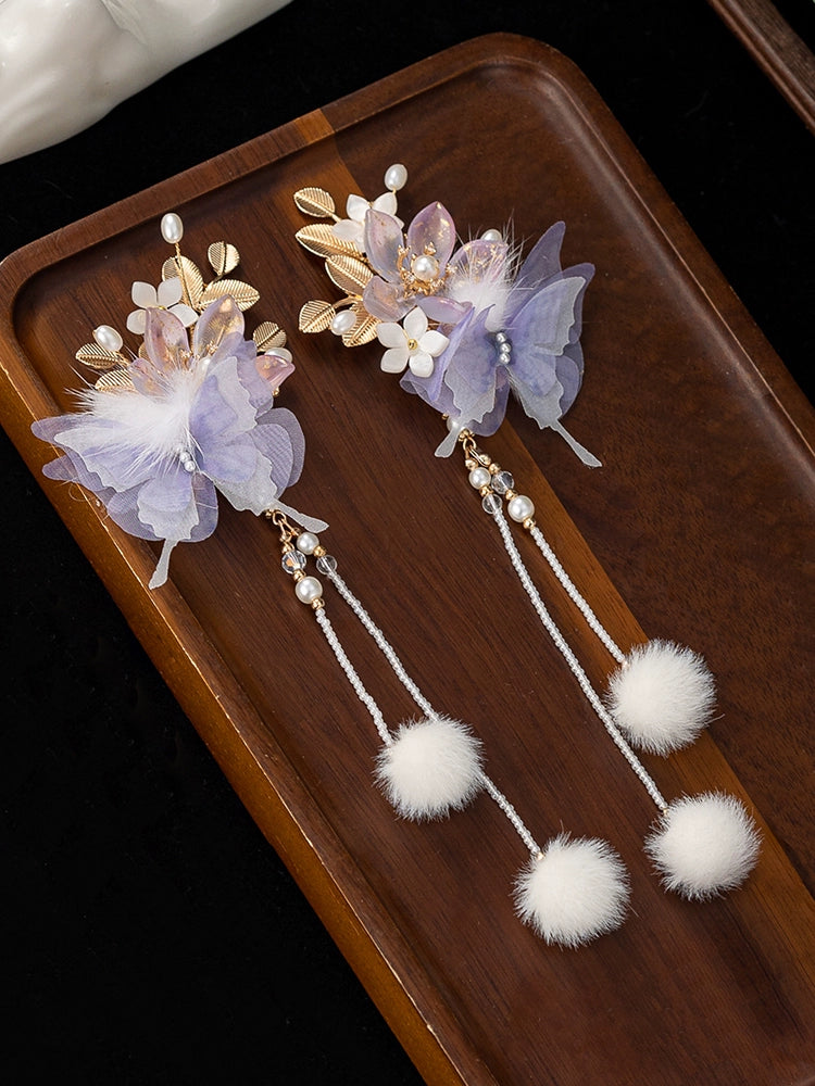 Hair Clips: Edelweiss