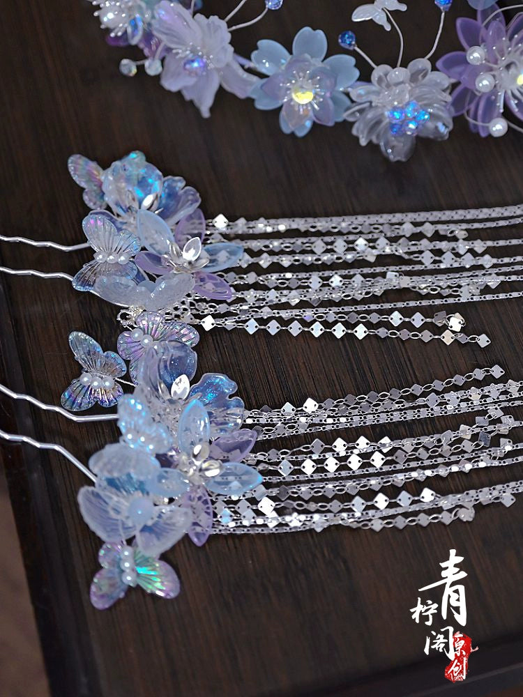 Hanfu Hair Pins: Glazed Flowers