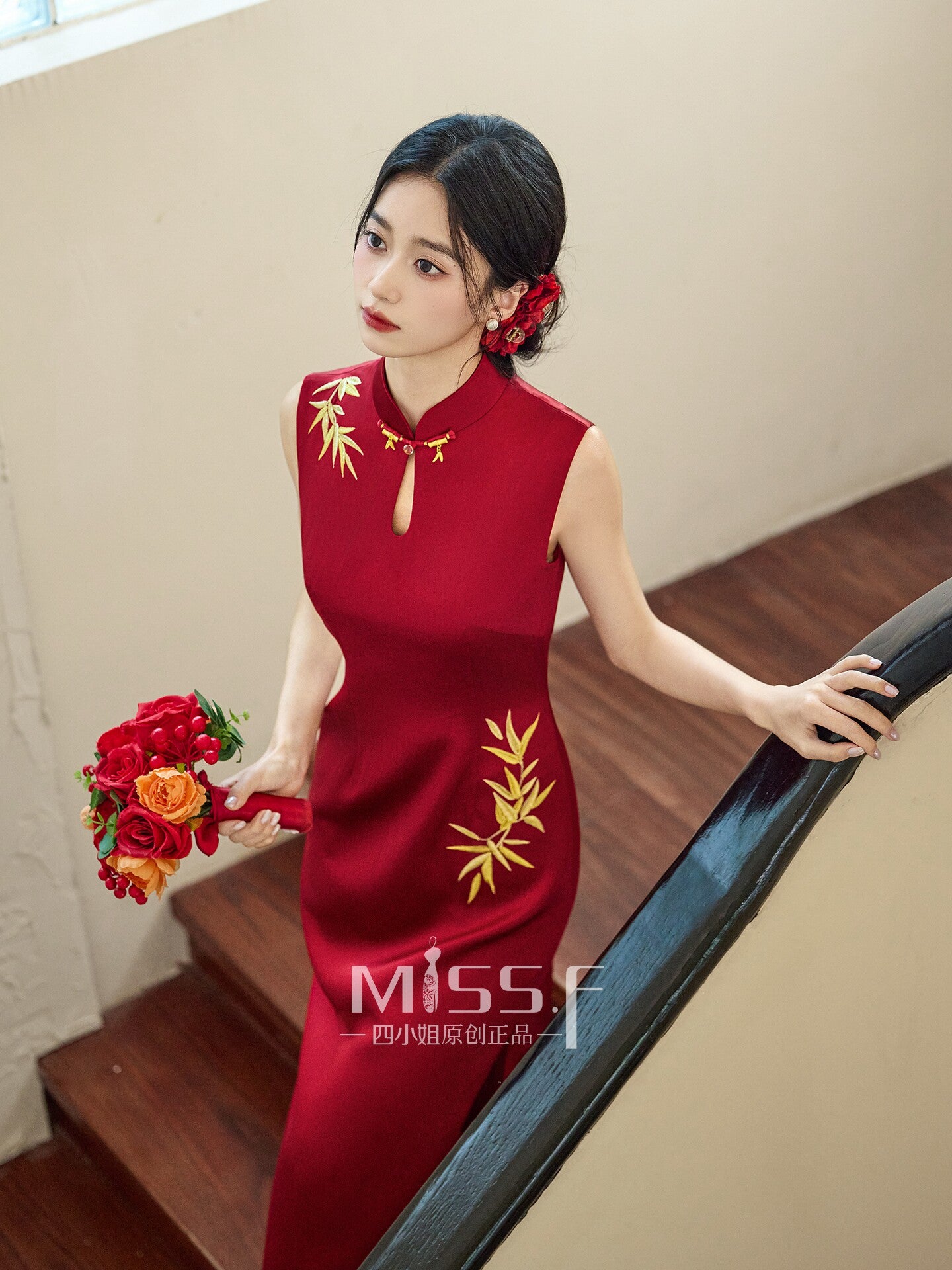 modern chinese tea ceremony dress Chinese Wedding Clothes Xiafeng Women's Modern Gown Tea Ceremony Dr Li Hanfu