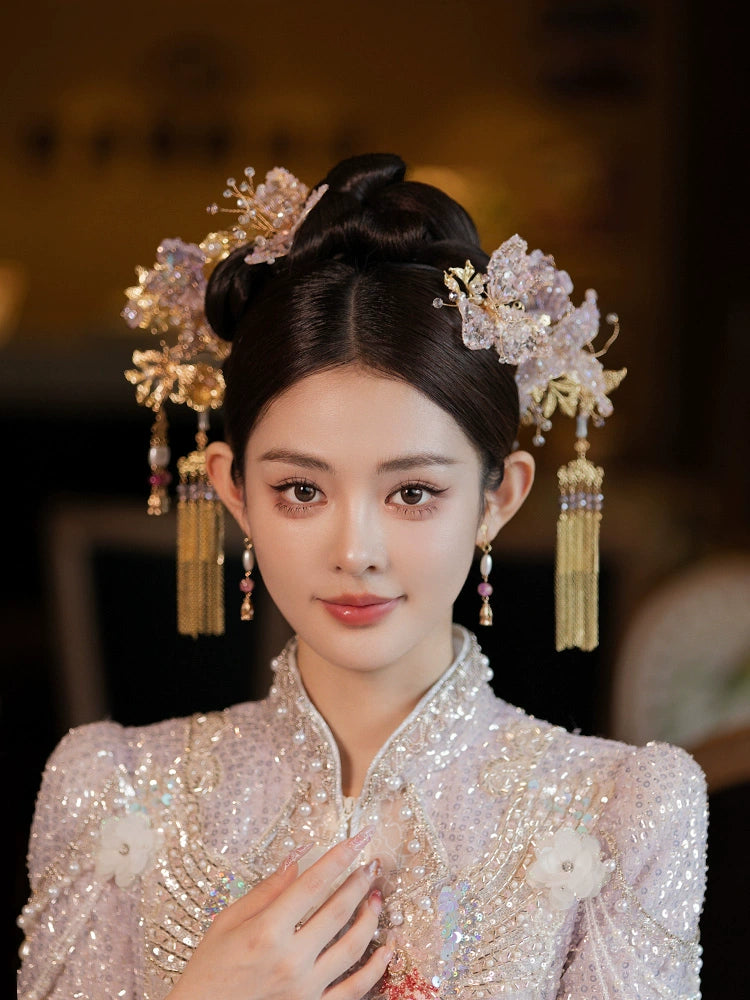 Chinese Wedding Hair Accessories: Bloom