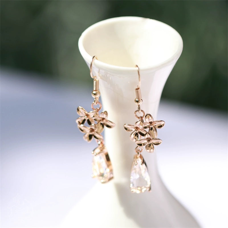 Ice Crystal Chinese Style Earrings