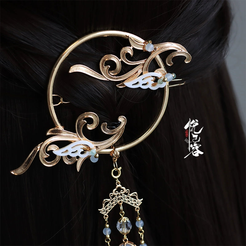 Back Hair Pin: Cold Moon