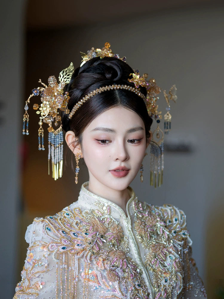 Chinese Wedding Hair Accessories: Starlit Love