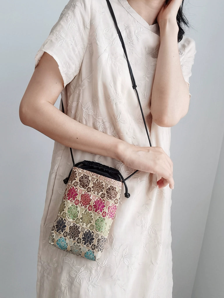 Rainbow Lotus Phone Bag for Women