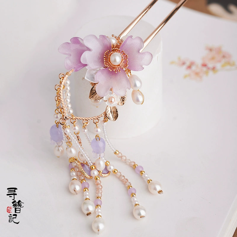 Tassel Hair Pin: Lilac Dream