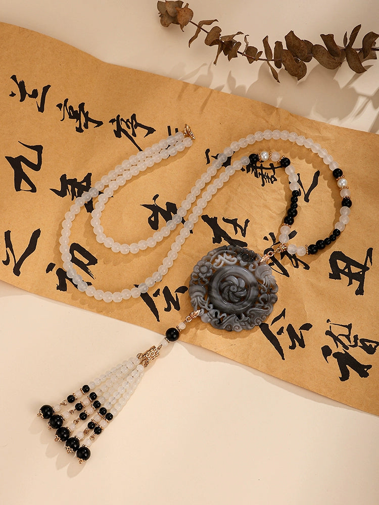 Ink Chinese Style Necklace