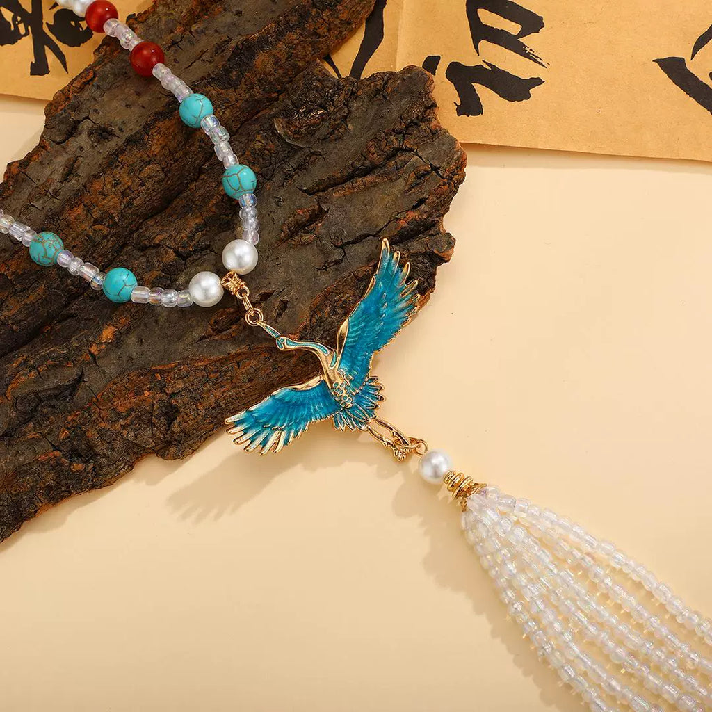 Fairy Feather Chinese Style Necklace