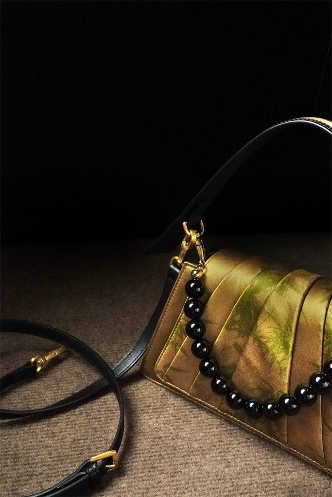 Golden Bamboo Handbag for Cheongsam