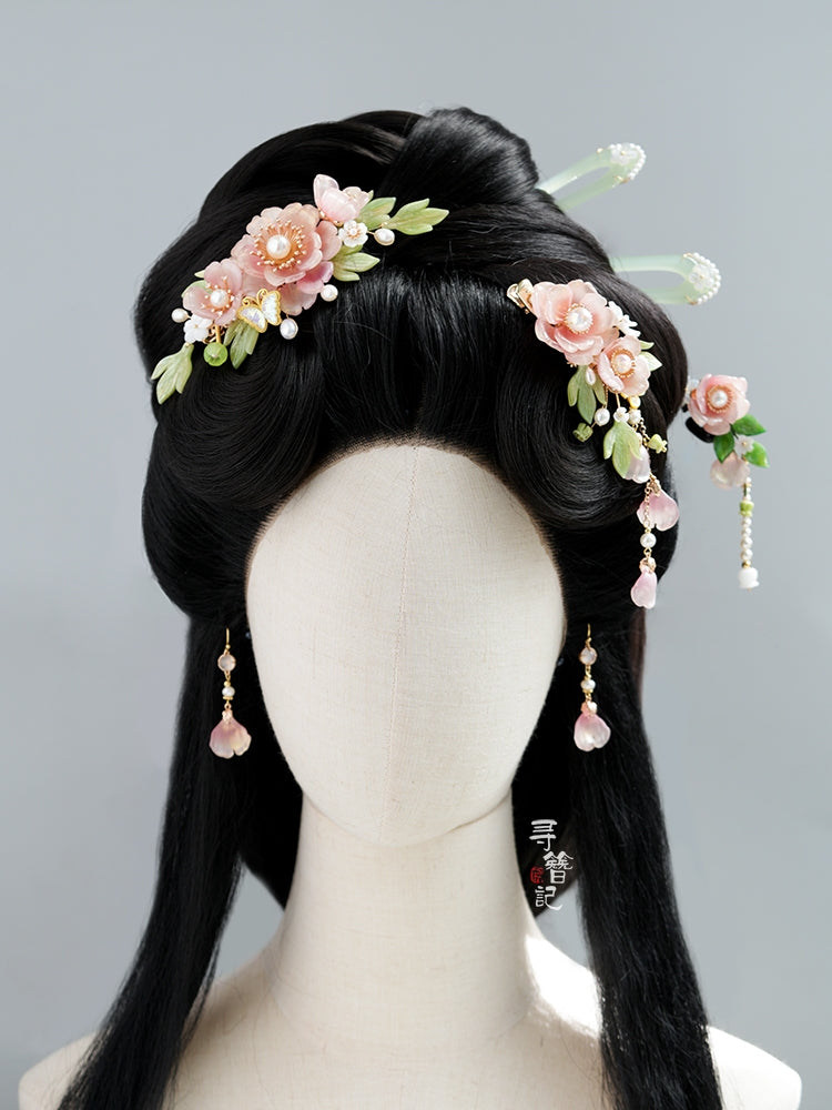 Hair Clip: Peony