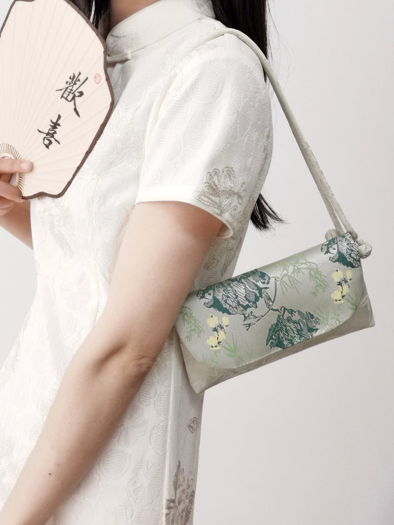 Gardenia Song Brocade Crossbody Bag for Women