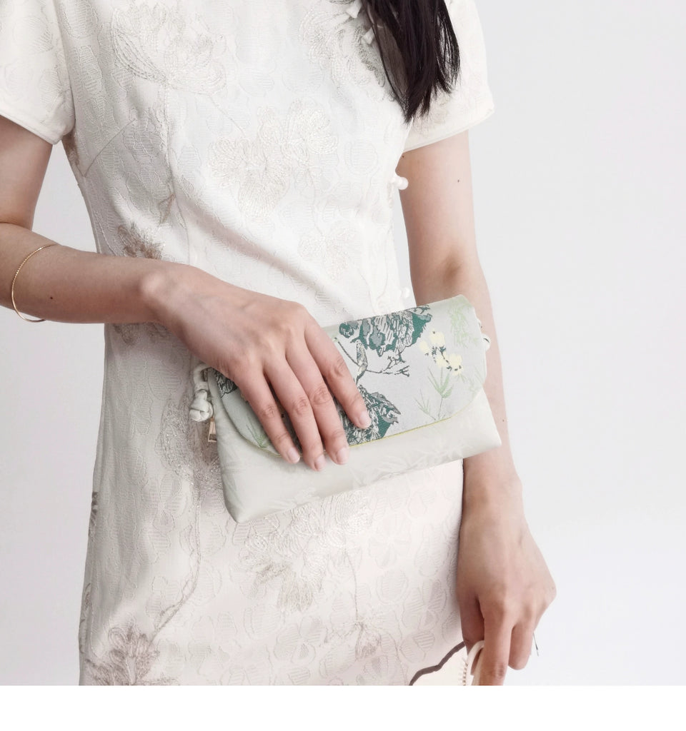 Gardenia Song Brocade Crossbody Bag for Women