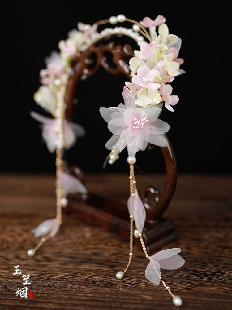 Flower Tassel Hairband: Orchid