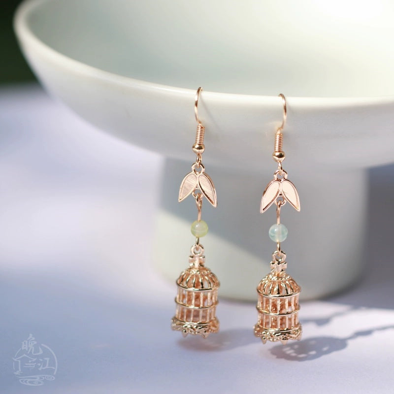 Pavilion Chinese Style Earrings