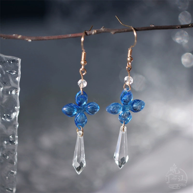 Water Resin Chinese Style Earrings