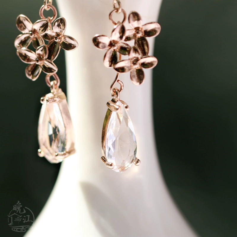 Ice Crystal Chinese Style Earrings