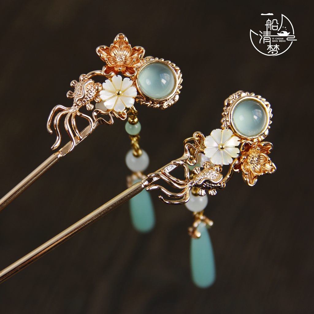 Koi Hair Stick | Ancient Chinese Hair Accessory for Hanfu & Cheongsam ...