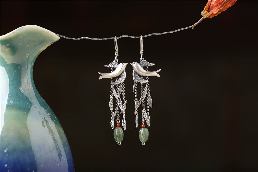 Lovebirds Chinese Style Earrings