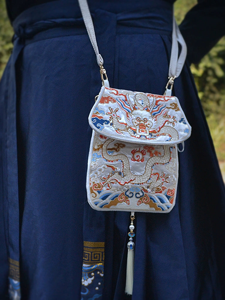 White Dragon Crossbody & Waist Bag