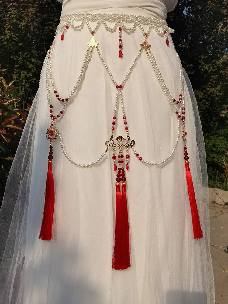 Fenghuang - Dunhuang Tassel Waist Chain for Hanfu