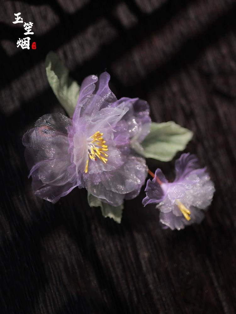 Hanfu Hair Clips: Hibiscus