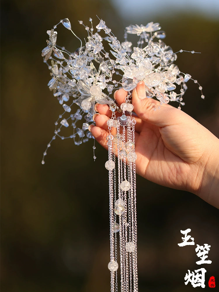 Hanfu Hair Accessories Set: Snowy