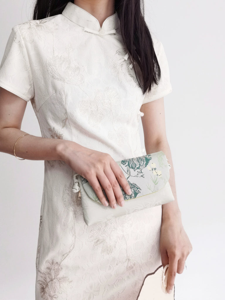 Gardenia Song Brocade Crossbody Bag for Women