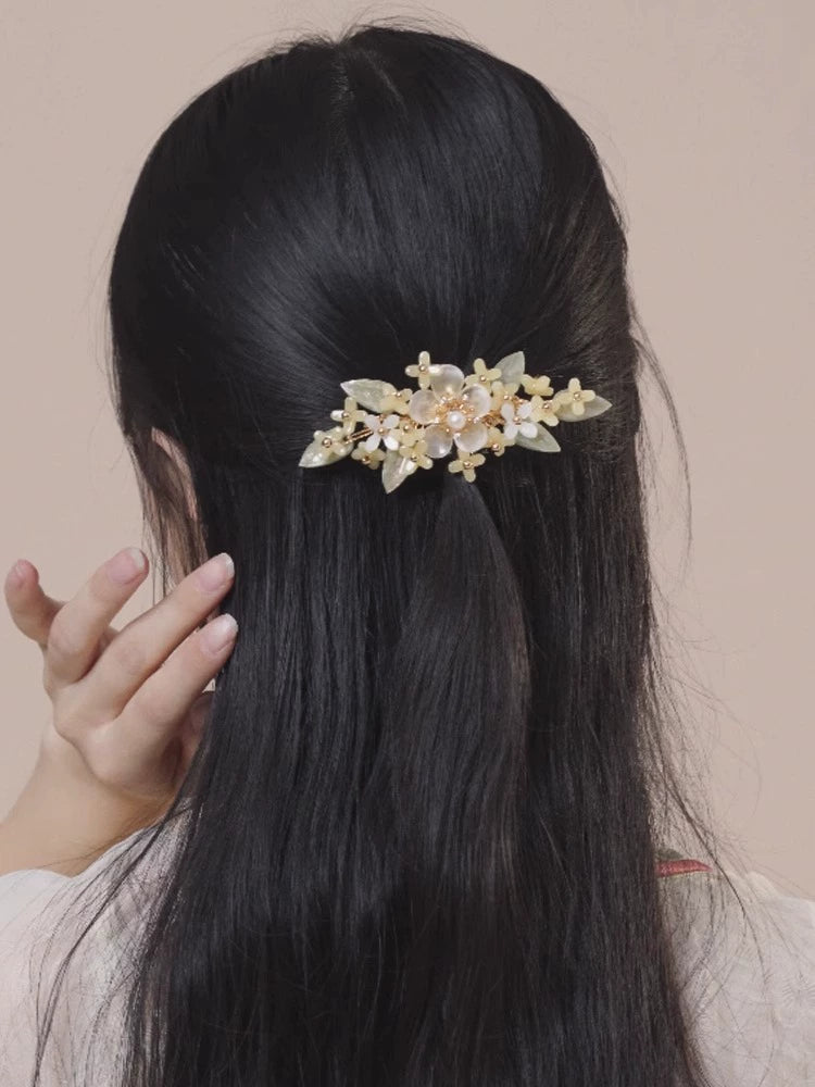 Hanfu Hair Accessories Set: Drunk Osmanthus