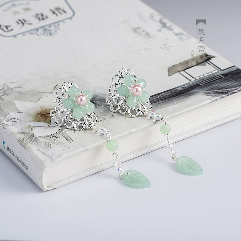 Hanfu Hair Accessories Set: Mint