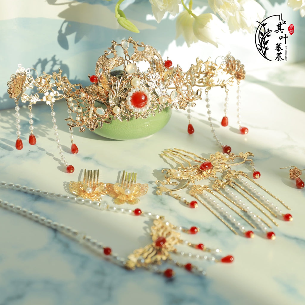 Hanfu Hair Accessories Set: Ibis