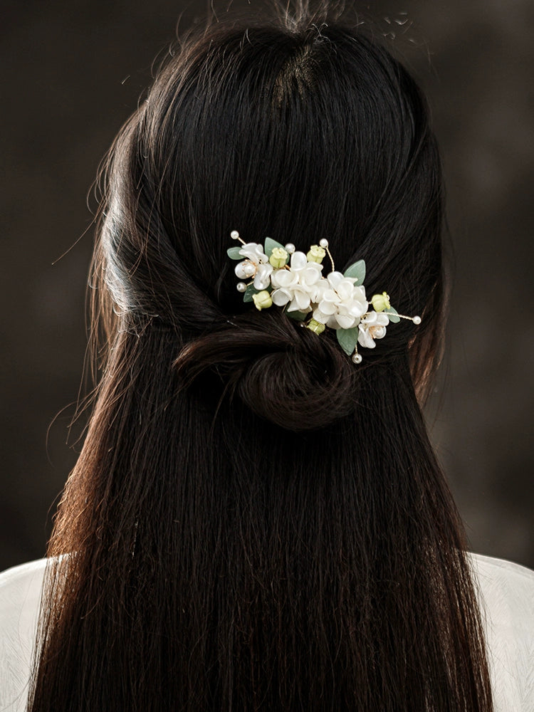 Hanfu Hair Accessories Set: Magnolia