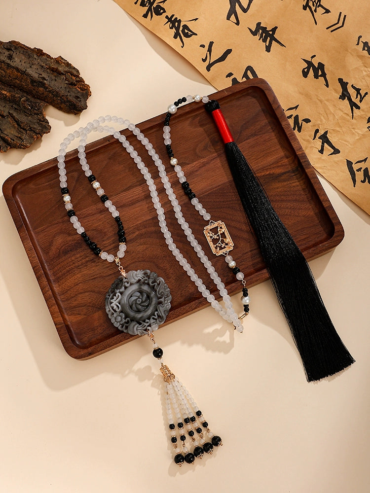 Ink Chinese Style Necklace