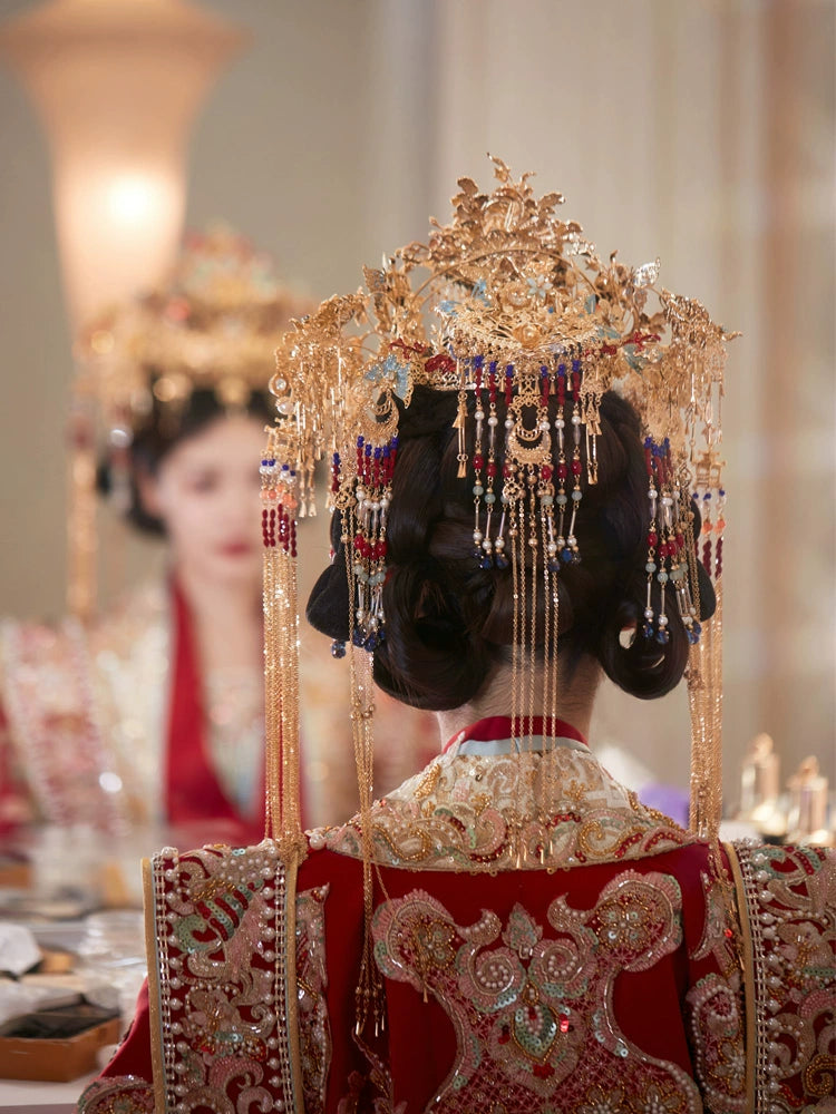 Chinese Wedding Hair Accessories: Scarlet Desire