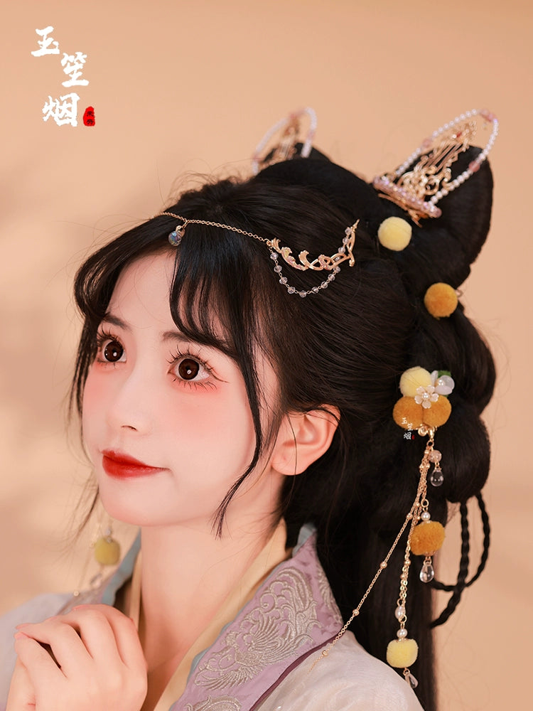 Hanfu Hair Accessories Set: Lunar Moon