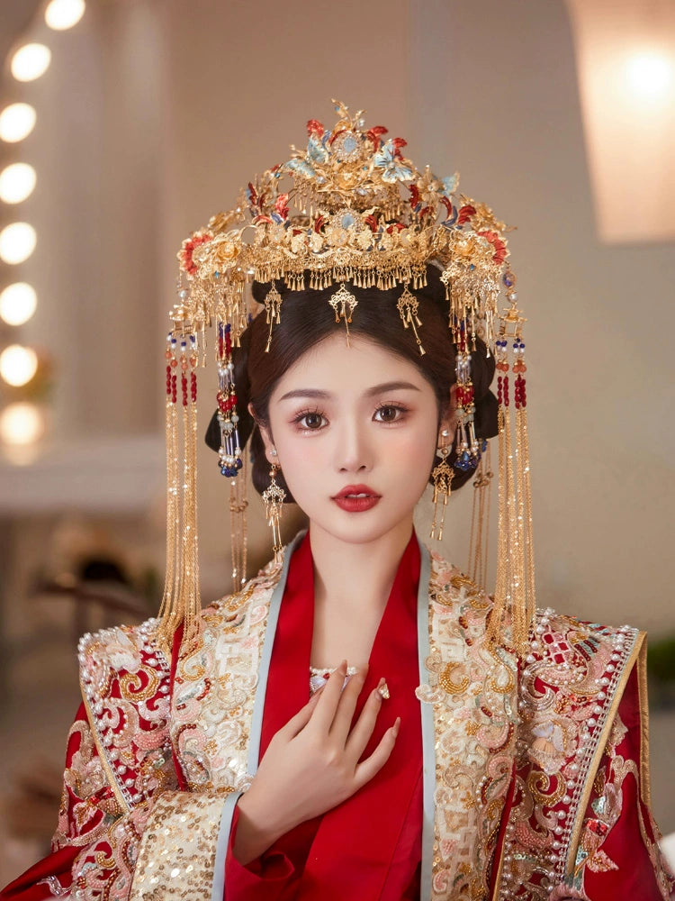 Chinese Wedding Hair Accessories: Scarlet Desire