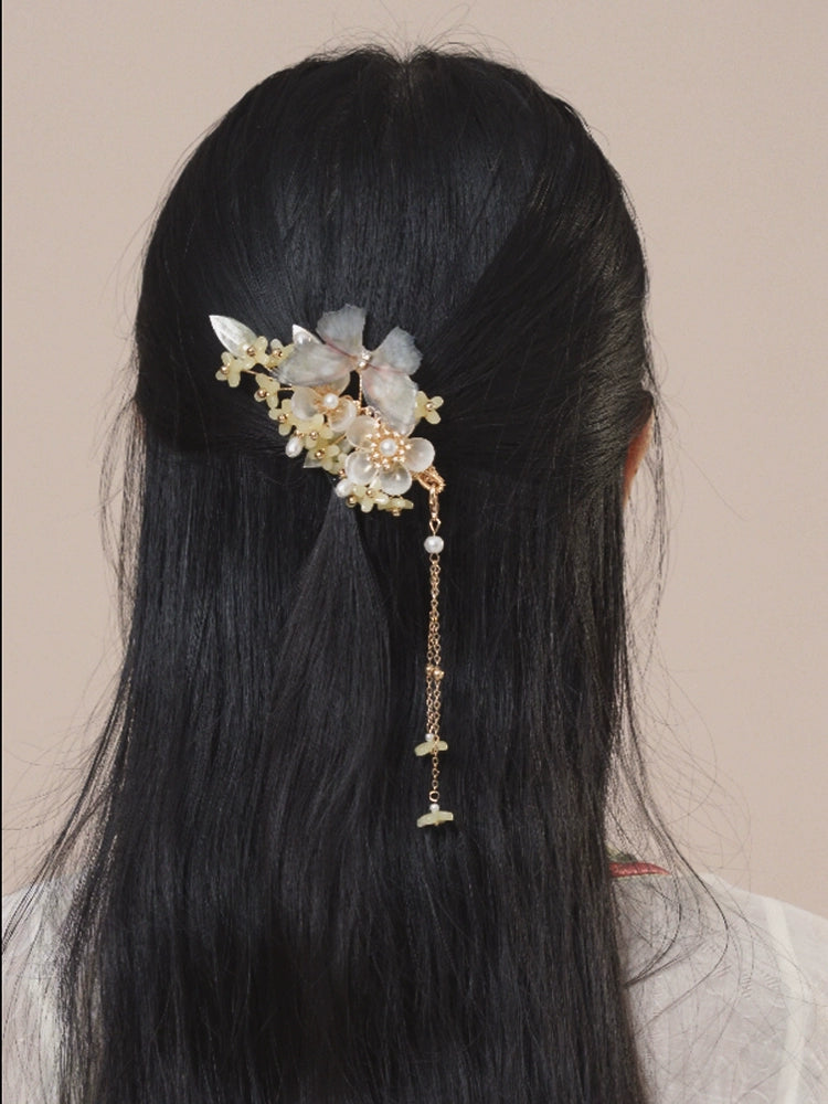 Hanfu Hair Accessories Set: Drunk Osmanthus