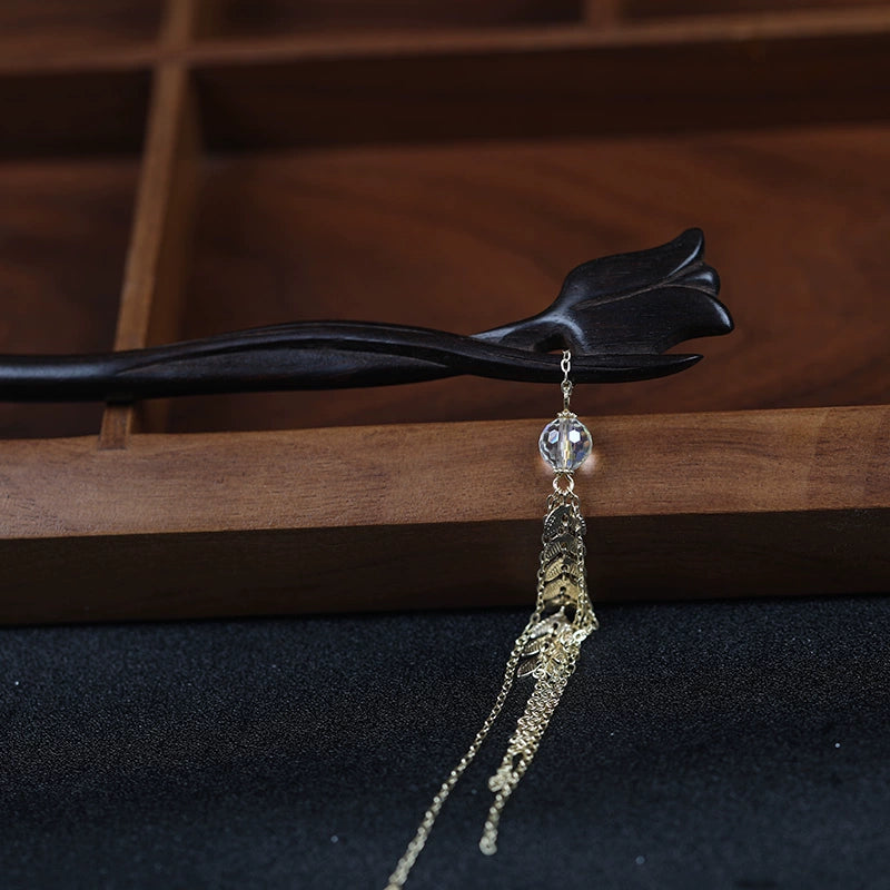Tulip Tassel Ethnic Style Long Tassel Hanfu Hair Stick