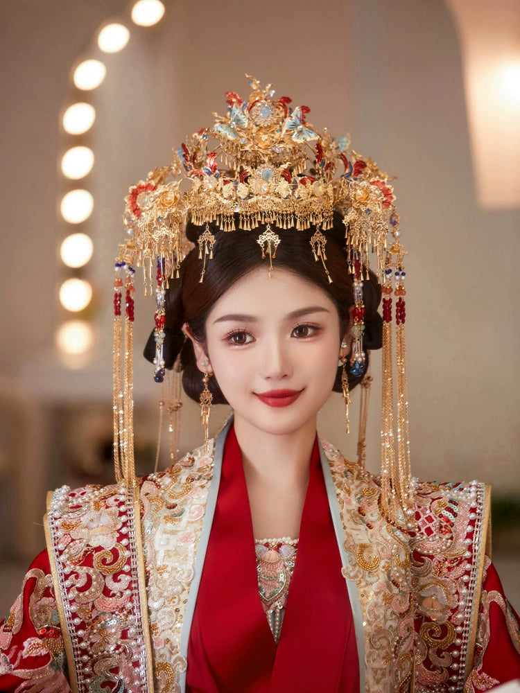 Chinese Wedding Hair Accessories: Scarlet Desire