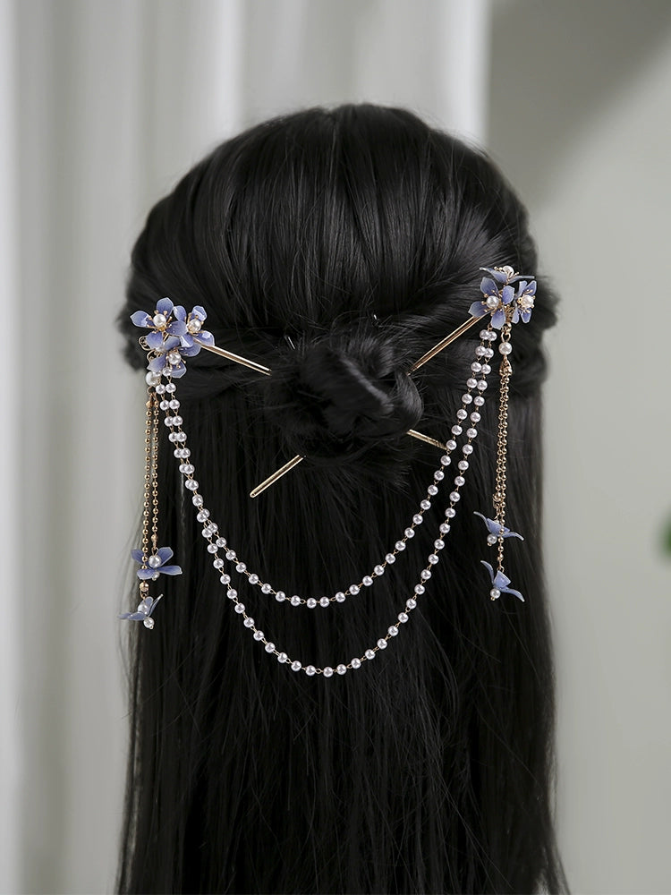 Back Hair Pin: Hydrangea