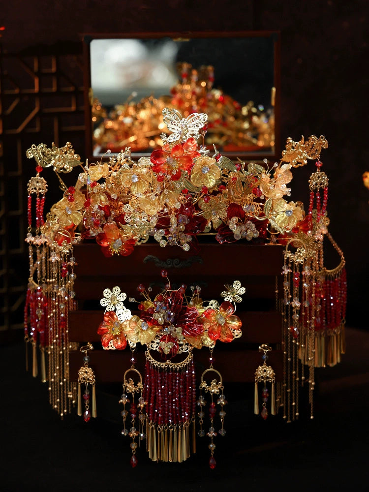 Chinese Wedding Hair Accessories: Passion