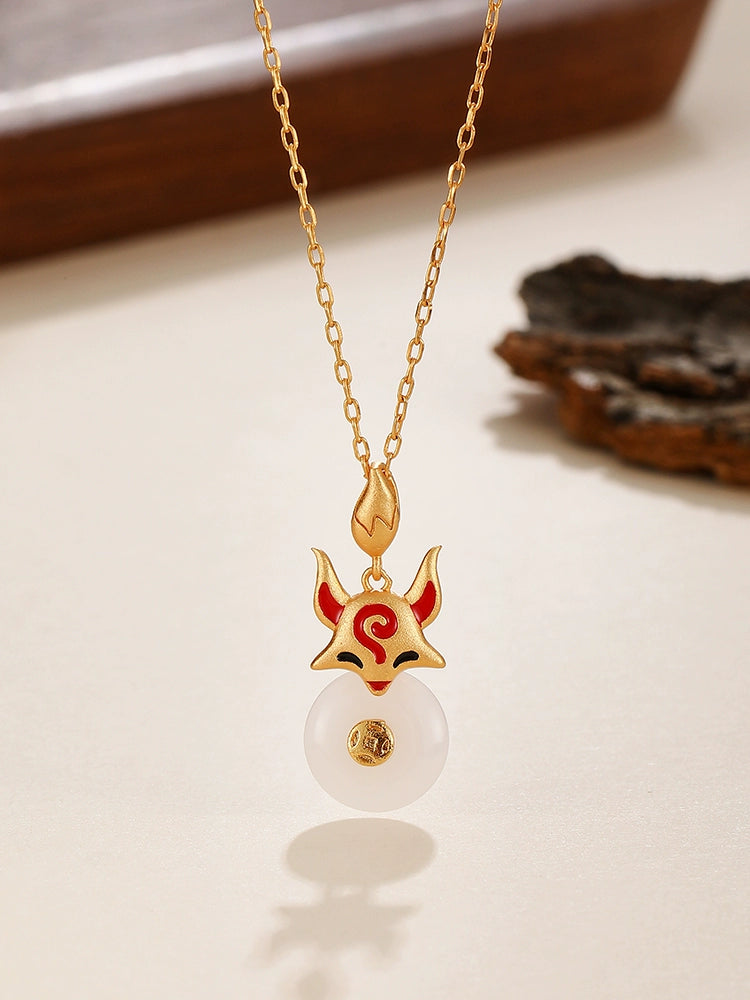 Little Fox Chinese Style Necklace