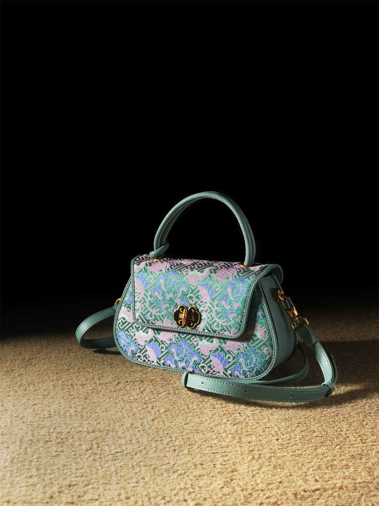 Court Feast Song Brocade Crossbody Shoulder Bag