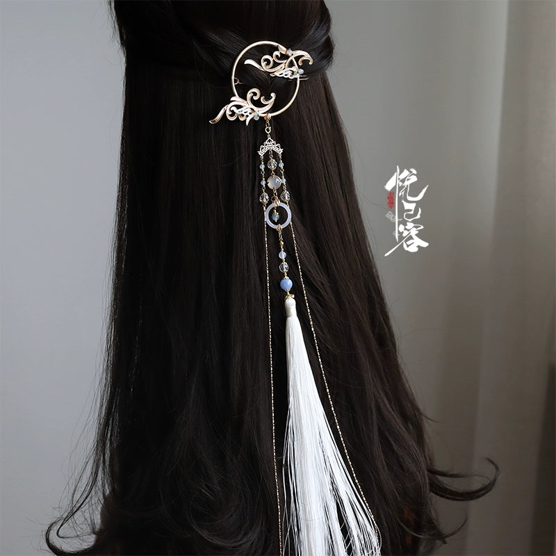 Back Hair Pin: Cold Moon