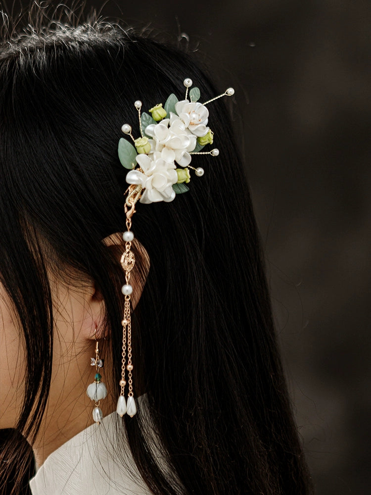 Hanfu Hair Accessories Set: Magnolia